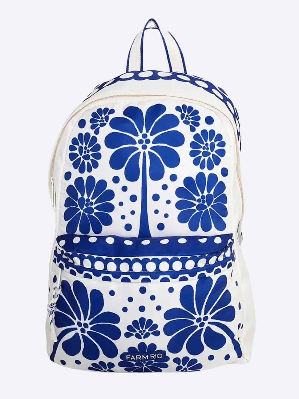 Farm Rio Off White & Blue Palermo Xodó Backpack